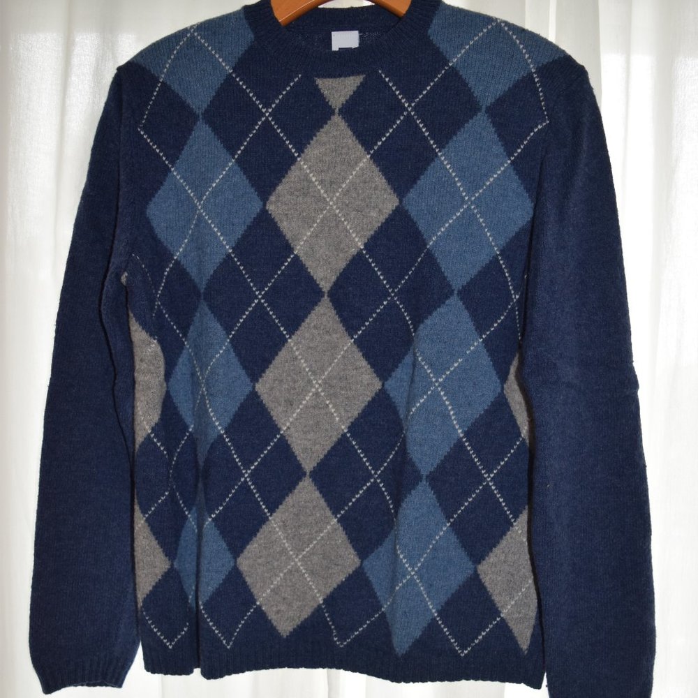 GAP Argyle Crewneck Wool Sweater